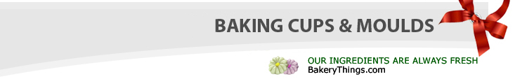 Baking cups and molds. We always provide fresh ingredients at bakerythings.com